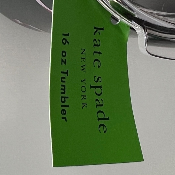 KATE SPADE Stainless Steel Holiday Tumbler Mug - “The More The Merrier” - NEW - Picture 4 of 12